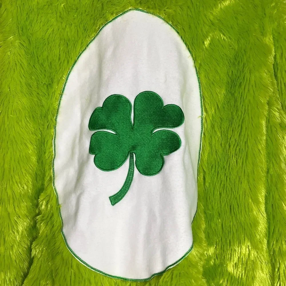 Care Bears Classic Good Luck Bear Child XL Costume Long pile fur clover
